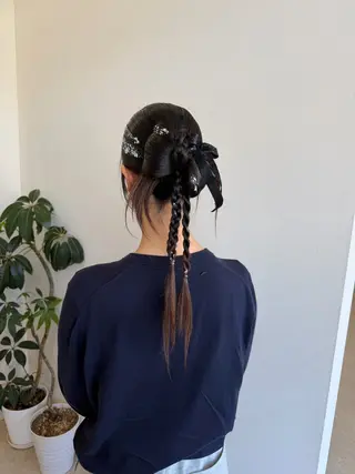 ヘアアレンジ mei/艶髪/透明感 カラー/ヘアセットのヘアスタイル