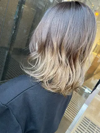 ミディアム カラー 髪質改善美容室Lust所属・美容室Lust💚 嶋崎　鷹のヘアスタイル