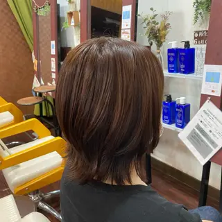 ミディアム Well‘s黒木🌿 レイヤー💎寒色のヘアスタイル