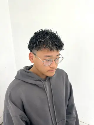ショート パーマ メンズ 柏メンズカットパーマ NO.1タイチのヘアスタイル