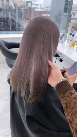 セミロング カラー 💎透明感カラー /kaito💎のヘアスタイル