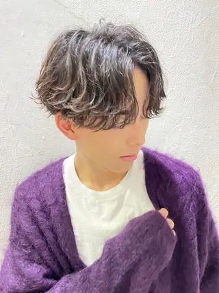 ミディアム パーマ メンズ 松下 友希 【fifth】のヘアスタイル