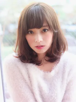 ミディアム VIVIE【ヴィヴィ】所属・髪質改善/韓国風 レイヤー/田村祐樹のヘアスタイル