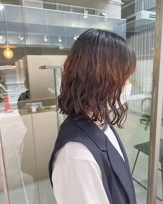 パーマ ボブパーマコテ巻き風 パーマNo1深江秀平のヘアスタイル