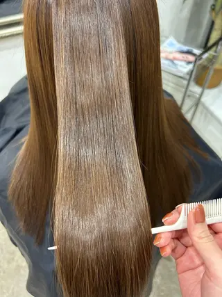 セミロング hair salon　PAcuTA.所属・透明感カラー🫧/ 縮毛矯正✨/RENAのヘアスタイル