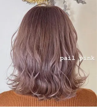 ミディアム カラー Blue 髪質改善 💎松藤 莉奈のヘアスタイル