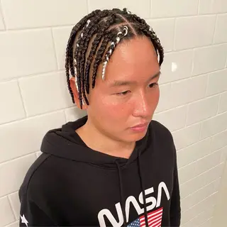 ショート カラー パーマ ヘアアレンジ メンズ キッズ ネイル マツエク・マツパ 中元 淳のヘアスタイル