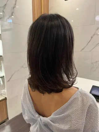 ミディアム 村中 逸紀のヘアスタイル