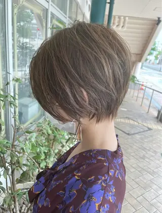 ショート カラー CINQドリームプラザ店所属・艶感/透明感カラー Jinのヘアスタイル