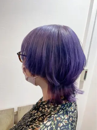 ミディアム カラー ARISA🦋推し・ アニメカラー/派手髪のヘアスタイル