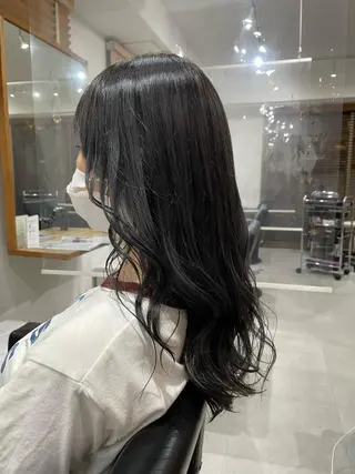 ロング カラー 🐬脱白髪染めカラー 清水大世🐬のヘアスタイル