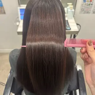 ロング 髪質改善ストレート /暖色カラー🎀🪞のヘアスタイル