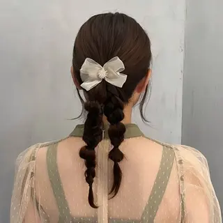 セミロング 𝙆𝙖𝙞🎀🩶 レイヤー/縮毛矯正のヘアスタイル