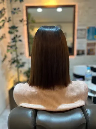 セミロング ツヤ髪専門美容師 桑原　和誠のヘアスタイル