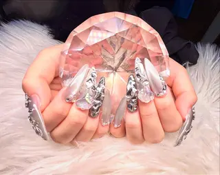 ロング kurumi nailのネイルデザイン