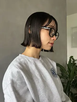 ショート カラー 🌼タッセルボブ/シ ョートmoeka🌼のヘアスタイル