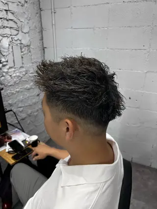 パーマ メンズ 笹江 瑞穂のヘアスタイル