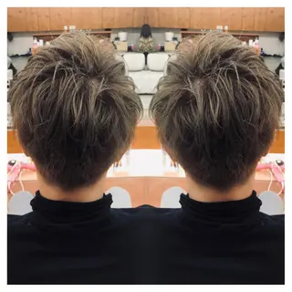 ショート カラー メンズ 村山 茉衣のヘアスタイル
