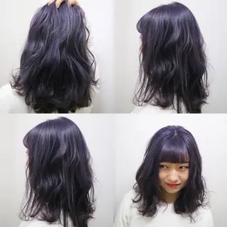 ミディアム カラー JILBLAN京都 ショート/ハイライトのヘアスタイル