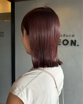 ミディアム カラー 玉川 加菜のヘアスタイル