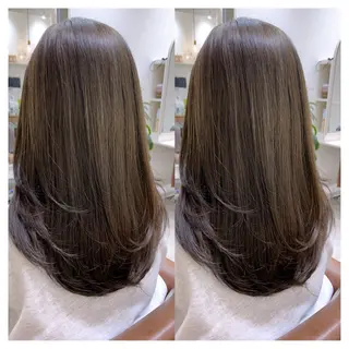 セミロング カラー 村山 茉衣のヘアスタイル