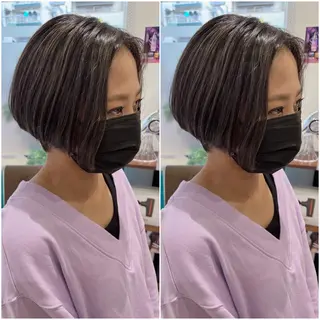 ショート カラー 全席個室　暖色カラー Zina松園優香🌸のヘアスタイル