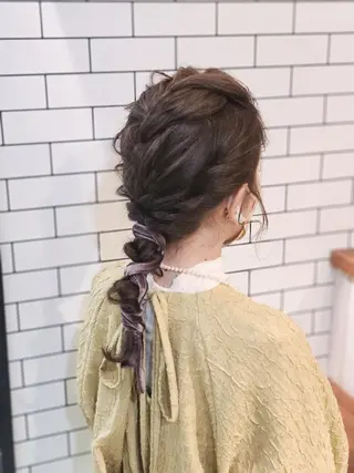 セミロング ヘアアレンジ muk hair所属・muk hair篠村 髪質改善/完全個室のヘアスタイル