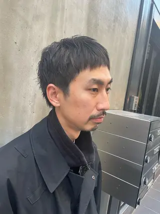 ショート メンズ ニュアンスパーマ/ メンズカット田島勇樹のヘアスタイル