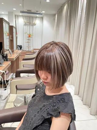 ショート カラー 🇰🇷韓国ヘア★ 副店長.쿠리타⭐︎のヘアスタイル