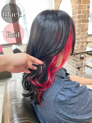 セミロング カラー ACROあべの店所属・艶カラー/インナー /グラデ/大西小百合のヘアスタイル