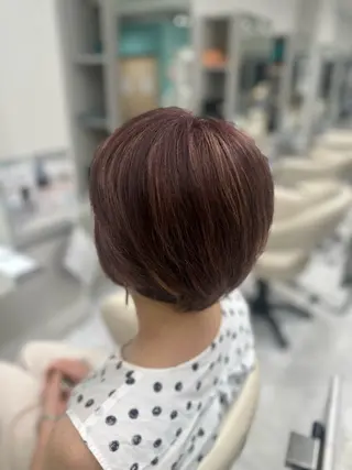 ショート カラー LeeHorie MIUのヘアスタイル