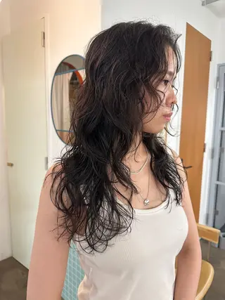 ロング パーマ ボブ/レイヤー/ケア パーマ/リュウタのヘアスタイル