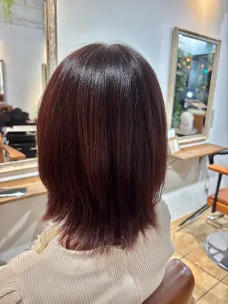 ミディアム カネコ ナナミのヘアスタイル