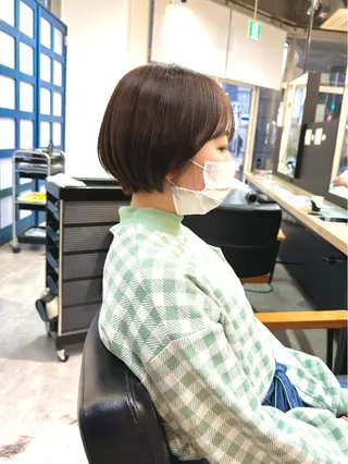 ショート 🌈ショートボブ⚪︎ 暖色🌈村山武史のヘアスタイル