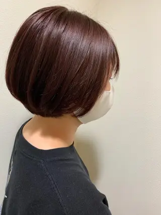 ショート カラー 縮毛矯正×髪質改善 小笠原大樹のヘアスタイル