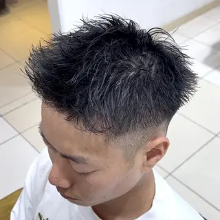 パーマ メンズ メンズ特化/勝田駅/ 佐和駅/鈴木輝瑠/のヘアスタイル