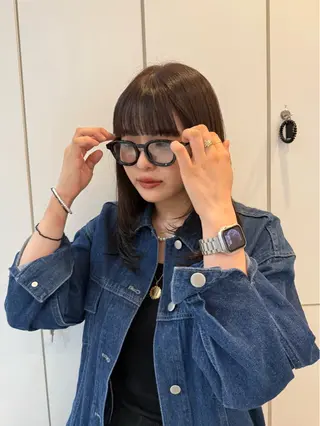 セミロング カラー neneka レイヤーカット🍀のヘアスタイル