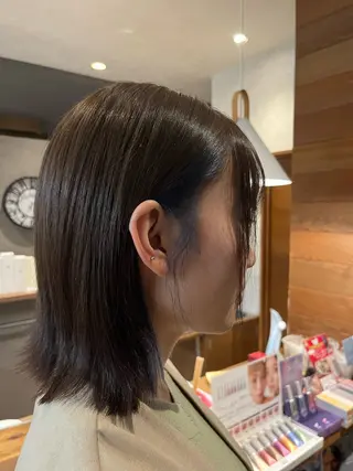 ミディアム 阿部 叶夢のヘアスタイル
