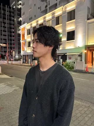 ショート パーマ 森田 鴻之介のヘアスタイル
