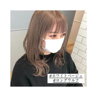 セミロング カラー パーマ ヘアアレンジ メンズ キッズ ネイル マツエク・マツパ 🫧垢抜けヘア🫧 SHIORIのヘアスタイル