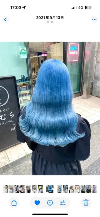 カラー 漆畑 莉奈のヘアスタイル