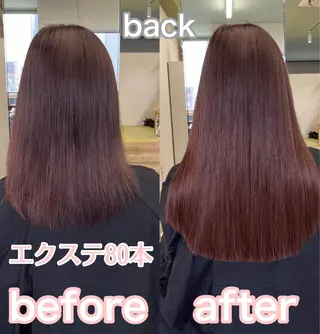 ロング カラー MOE🐈‍⬛🎀 エクステ/ワンホンのヘアスタイル