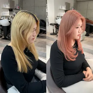 ロング 山崎結菜 🫧透明感カラーのヘアスタイル