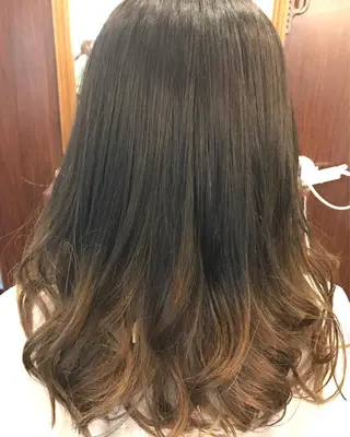セミロング カラー 永作 真司のヘアスタイル