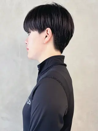 ショート 小顔ボブ/お悩み解決 /ボブパーマ/とういのヘアスタイル