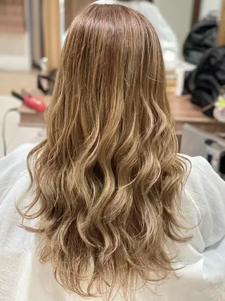 ロング カラー 💎大人ハイライト 💎上杉一也💎のヘアスタイル