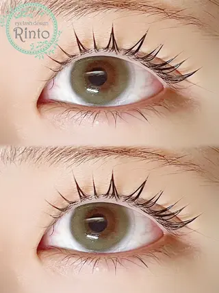 マツエク・マツパ Rinto/ makoのマツエク・マツパデザイン