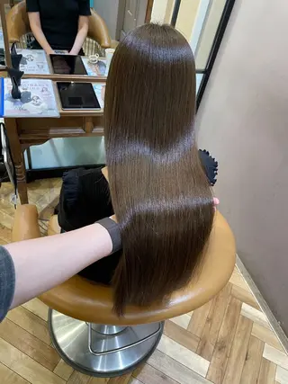 ロング カラー パーマ 💎巻ける縮毛矯正/ 艶髪💎石渕智也のヘアスタイル