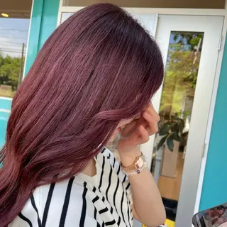 ミディアム カラー Pal所属・鼎一真ハイトーン/ パーマ/何でも屋さんのヘアスタイル