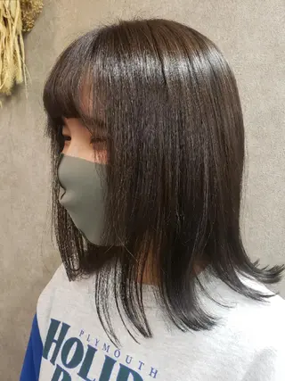 ミディアム カラー ナチュラル・抜け感 永井　賢三のヘアスタイル